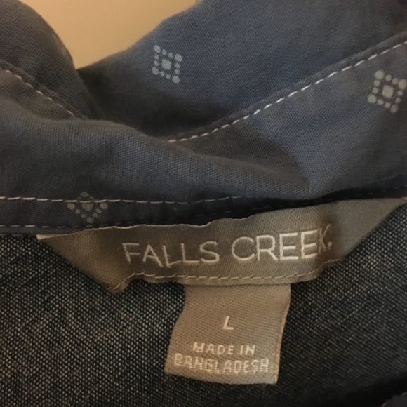 Blue Falls Creek button up shirt L - Picture 3 of 3